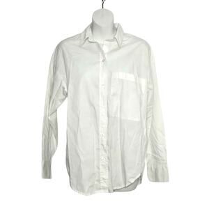Abercrombie & Fitch Women's Oversized Poplin Button-Up Shirt Size XS